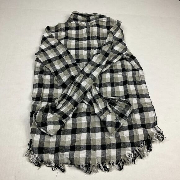 Current Elliott Womens Flannel Button Down Shirt Plaid Long Sleeve Top Size 0 - Picture 11 of 12